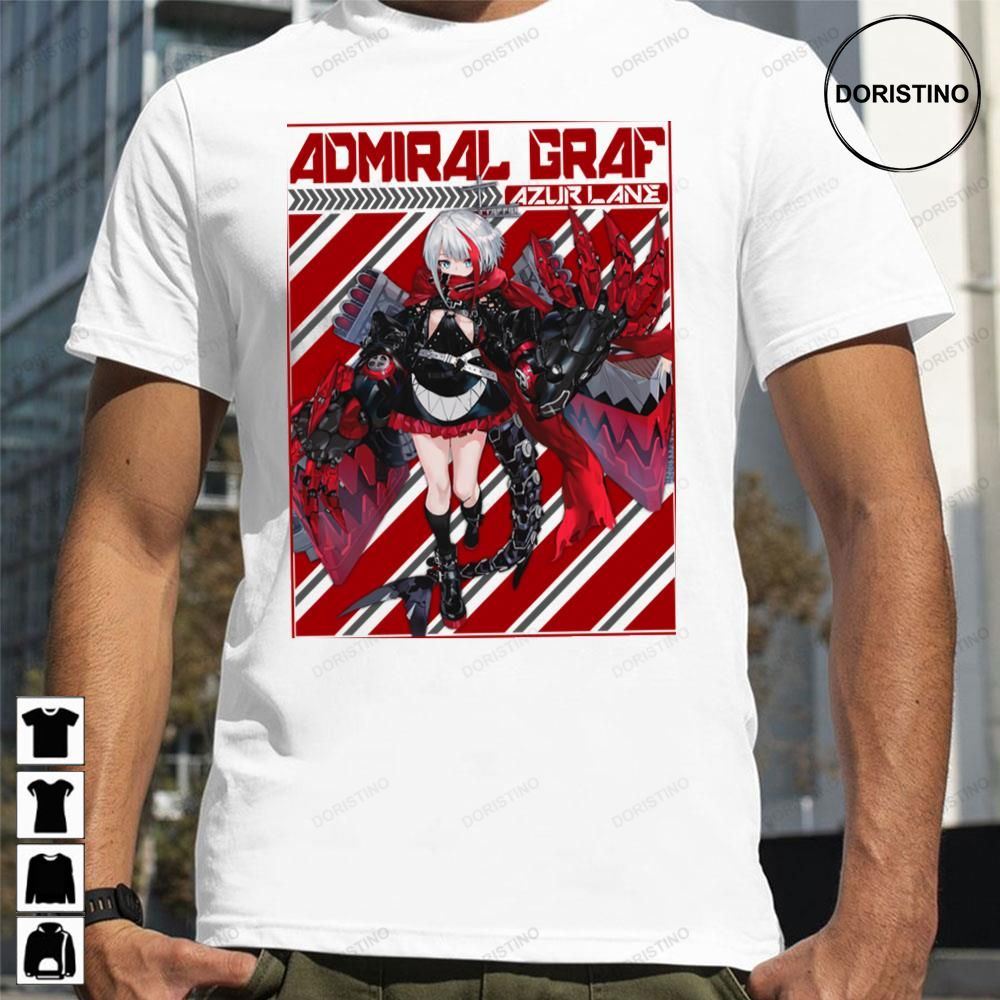 Admiral Graf Azur Lane Red Background Awesome Shirts